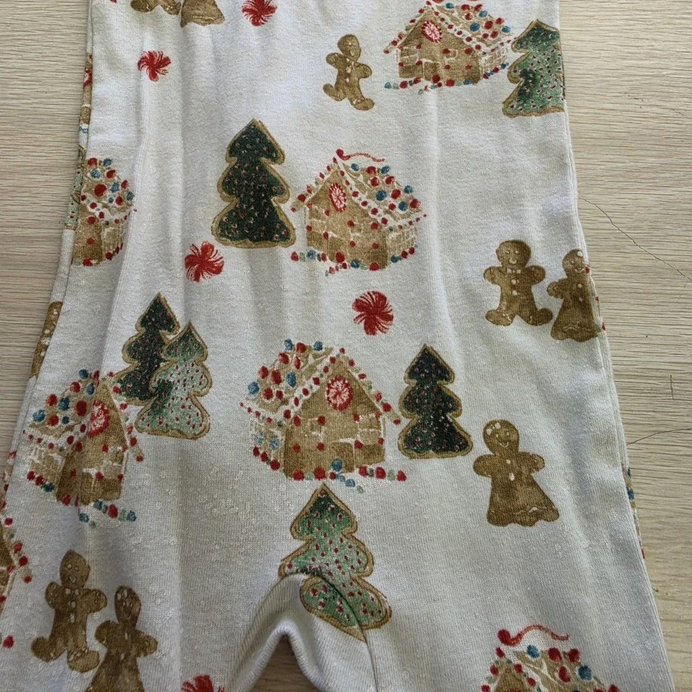 Burts Bees Baby Footed Sleeper‎ Christmas Cookies Gingerbread Christmas Tree 18M